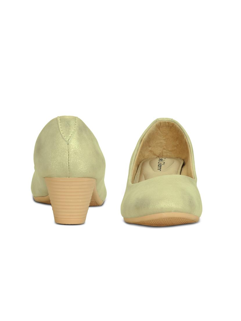 gold slip on pumps - 16239555 - Zoom Image - 3