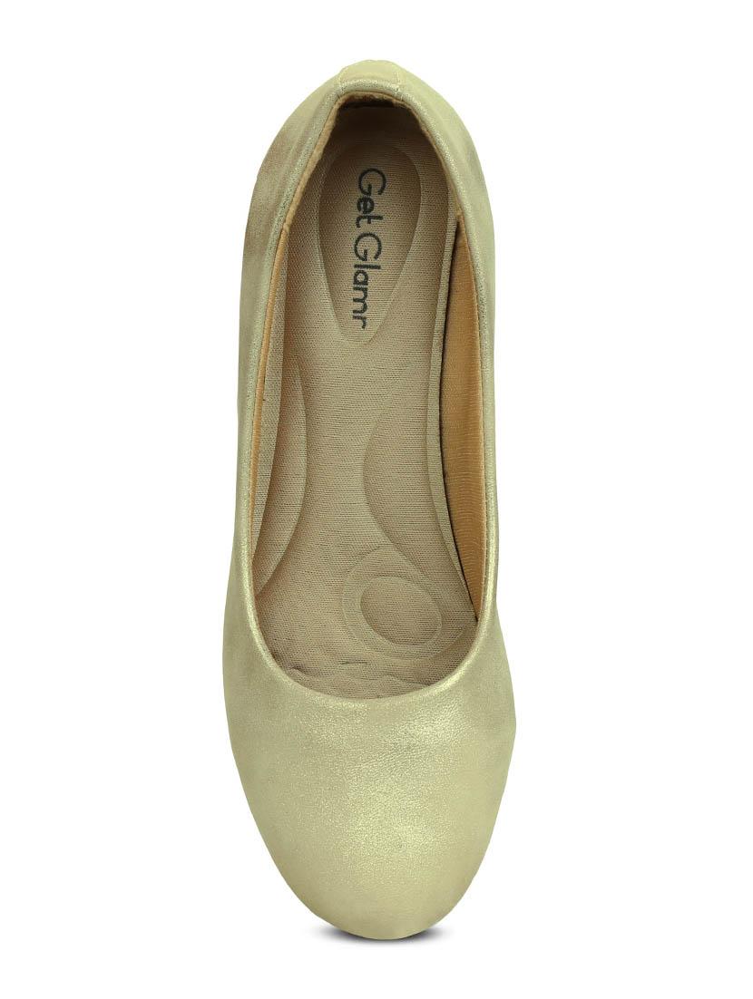 gold slip on pumps - 16239555 - Zoom Image - 4