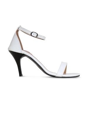 white ankle strap sandals - 16239560 - Standard Image - 2