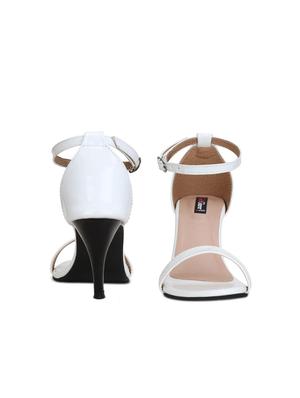white ankle strap sandals - 16239560 - Standard Image - 3