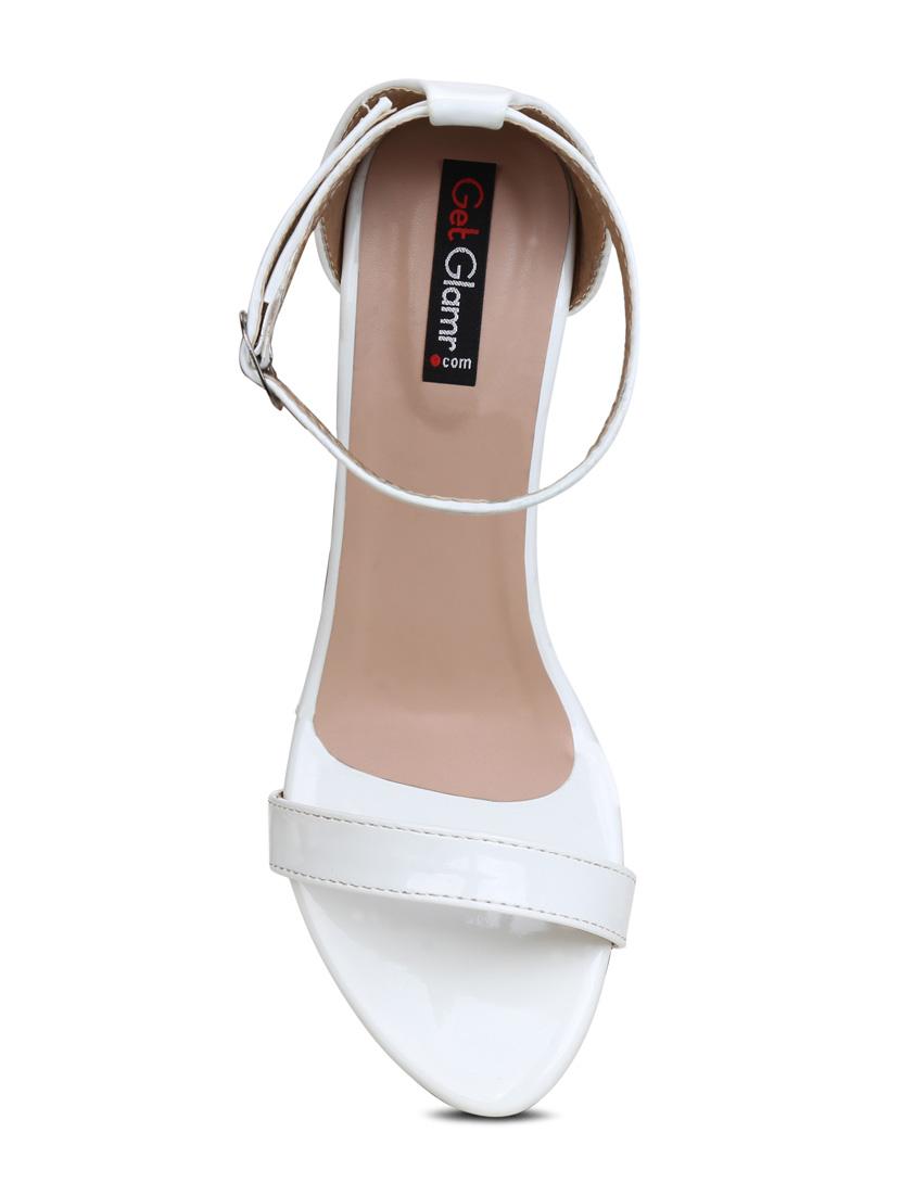 white ankle strap sandals - 16239560 - Zoom Image - 4