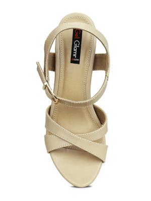 beige ankle strap sandals - 16239564 - Standard Image - 4