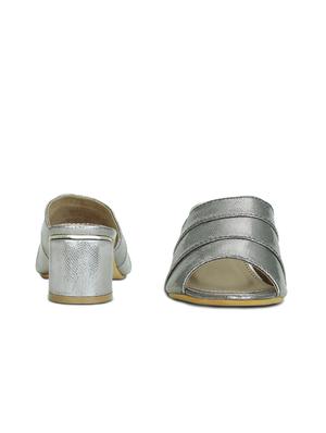grey slip on sandals - 16239568 - Standard Image - 3
