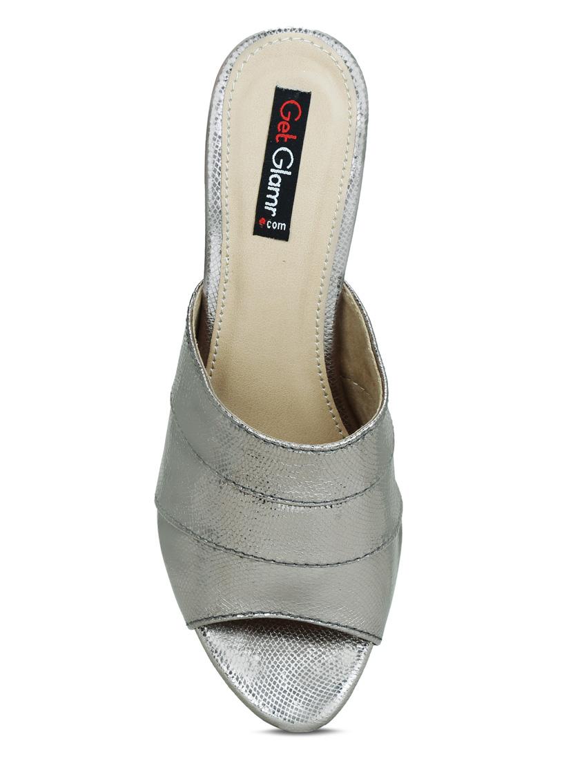 grey slip on sandals - 16239568 - Zoom Image - 4