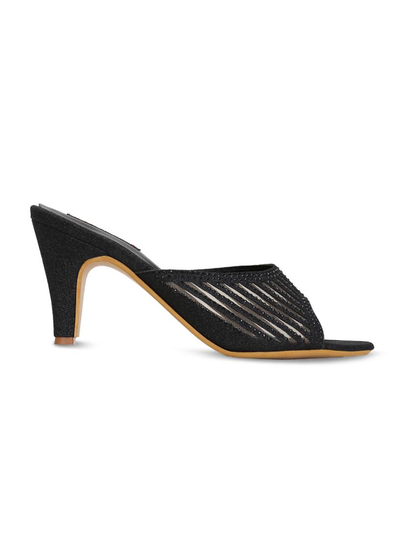 black slip on sandals - 16239569 - Zoom Image - 2