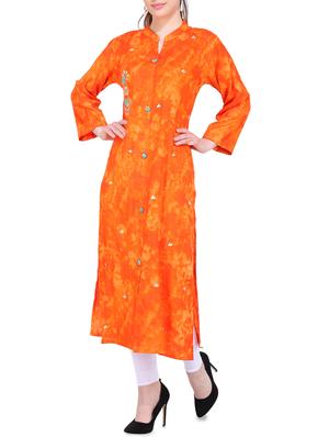 embroidered straight kurta - 16239649 - Standard Image - 2