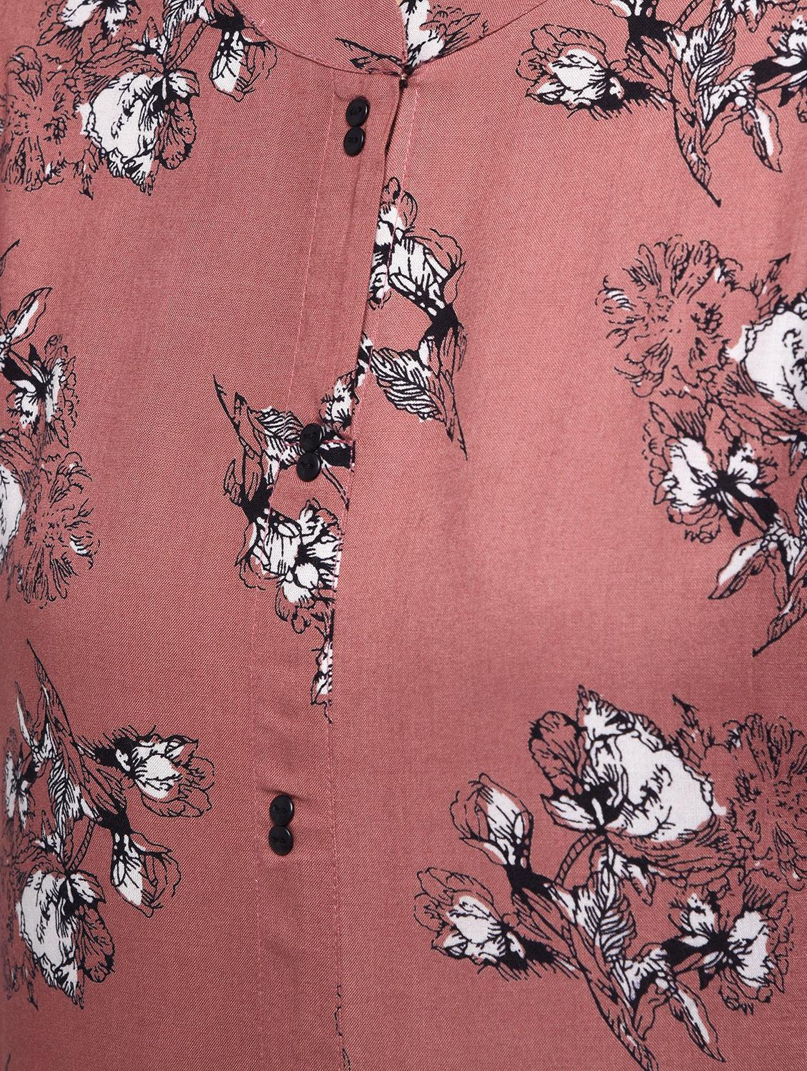 floral printed straight kurta - 16239840 - Zoom Image - 5