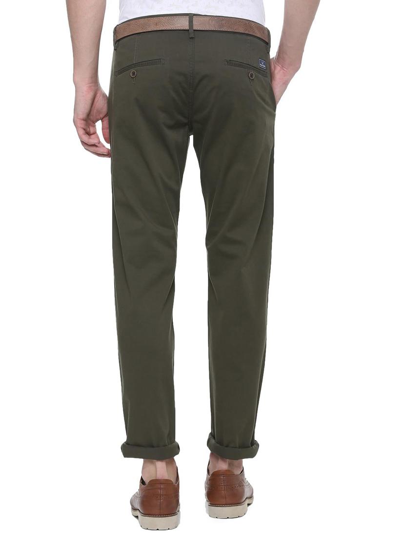 green solid chinos - 16239955 - Zoom Image - 2
