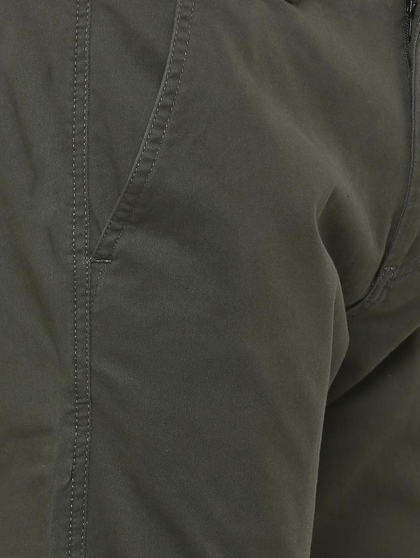 green solid chinos - 16239955 - Zoom Image - 4