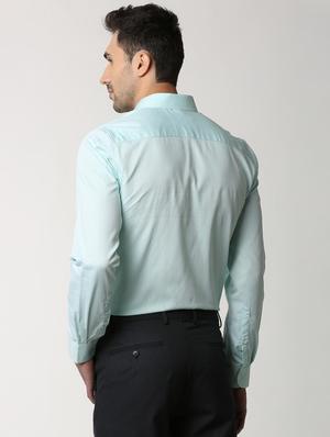blue cotton formal shirt - 16240301 - Standard Image - 3
