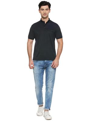 black solid t-shirt - 16240463 - Standard Image - 3