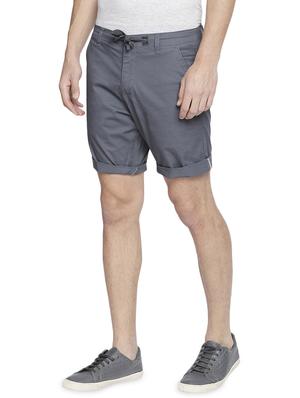 grey solid shorts - 16240781 - Standard Image - 2