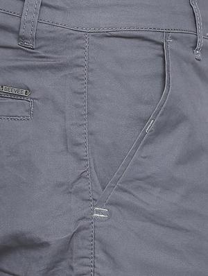 grey solid shorts - 16240781 - Standard Image - 4