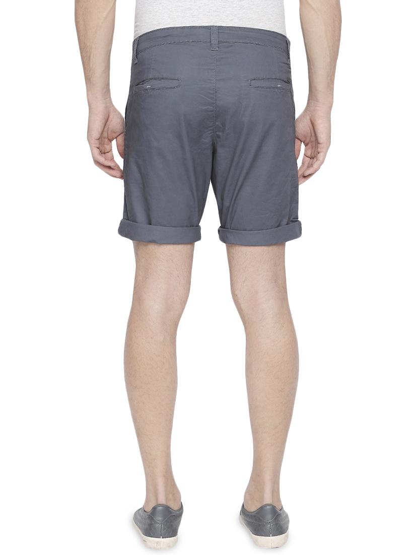 grey solid shorts - 16240781 - Zoom Image - 3