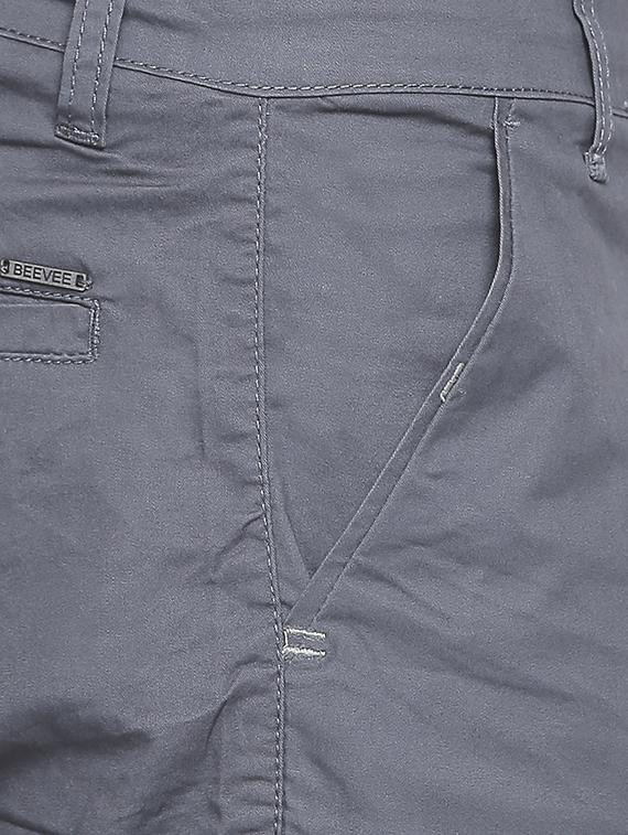 grey solid shorts - 16240781 - Zoom Image - 4
