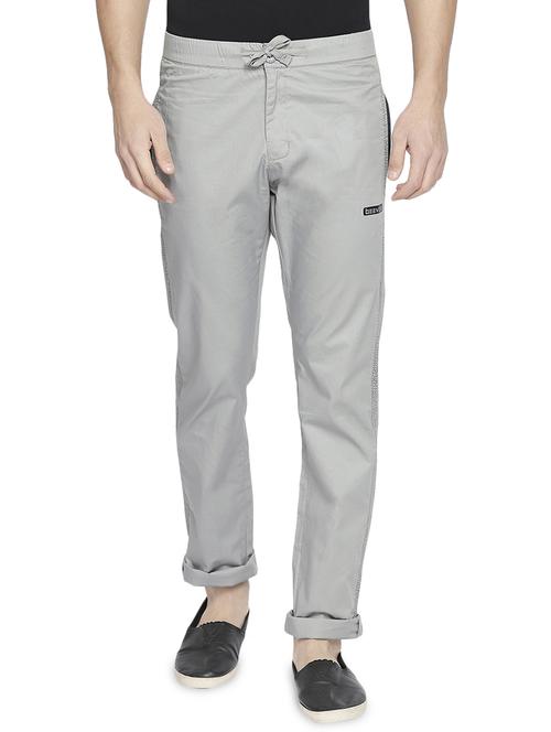 grey solid pyjama - 16240853 - Standard Image - 1