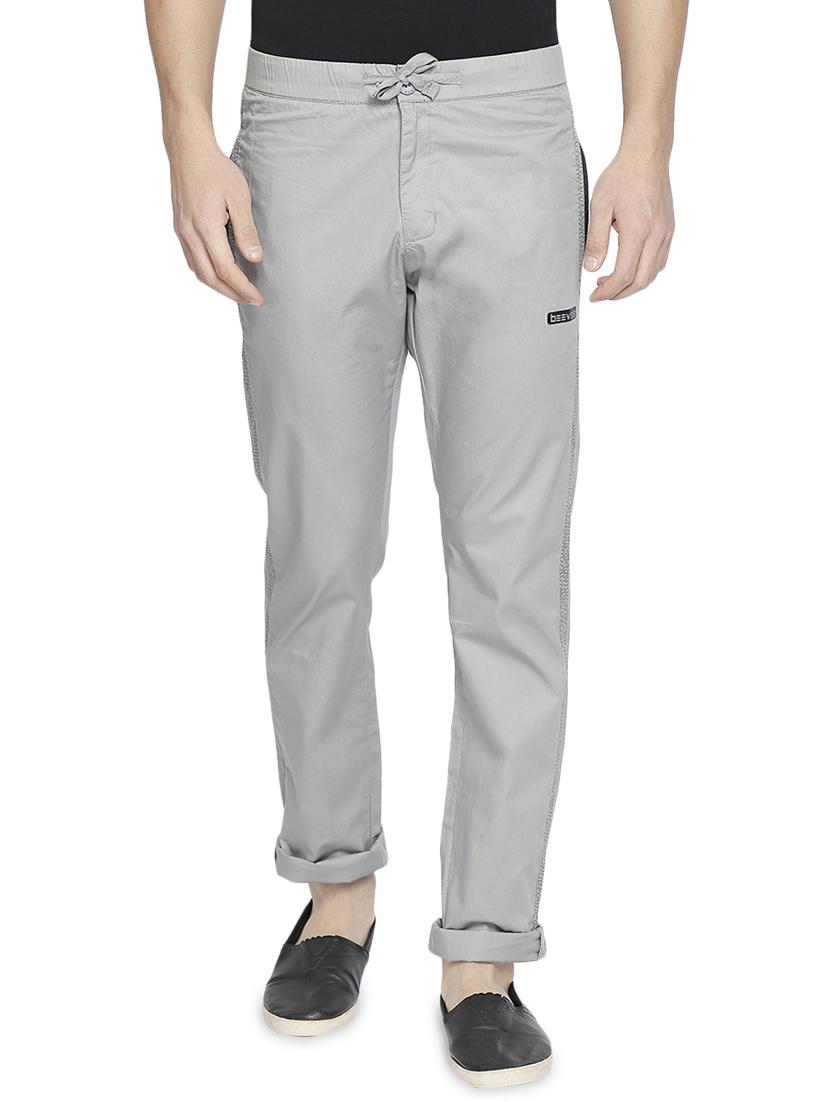 grey solid pyjama - 16240853 - Zoom Image - 1