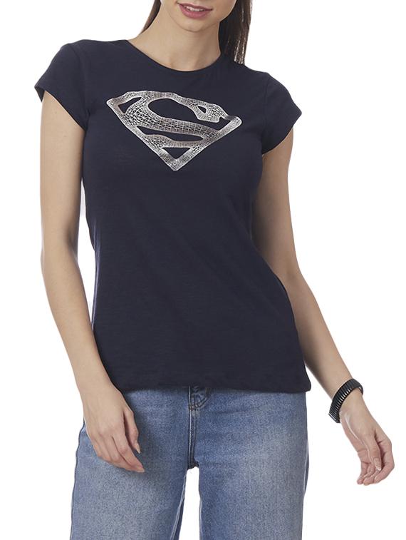 round neck superman print tees - 16241274 - Zoom Image - 1