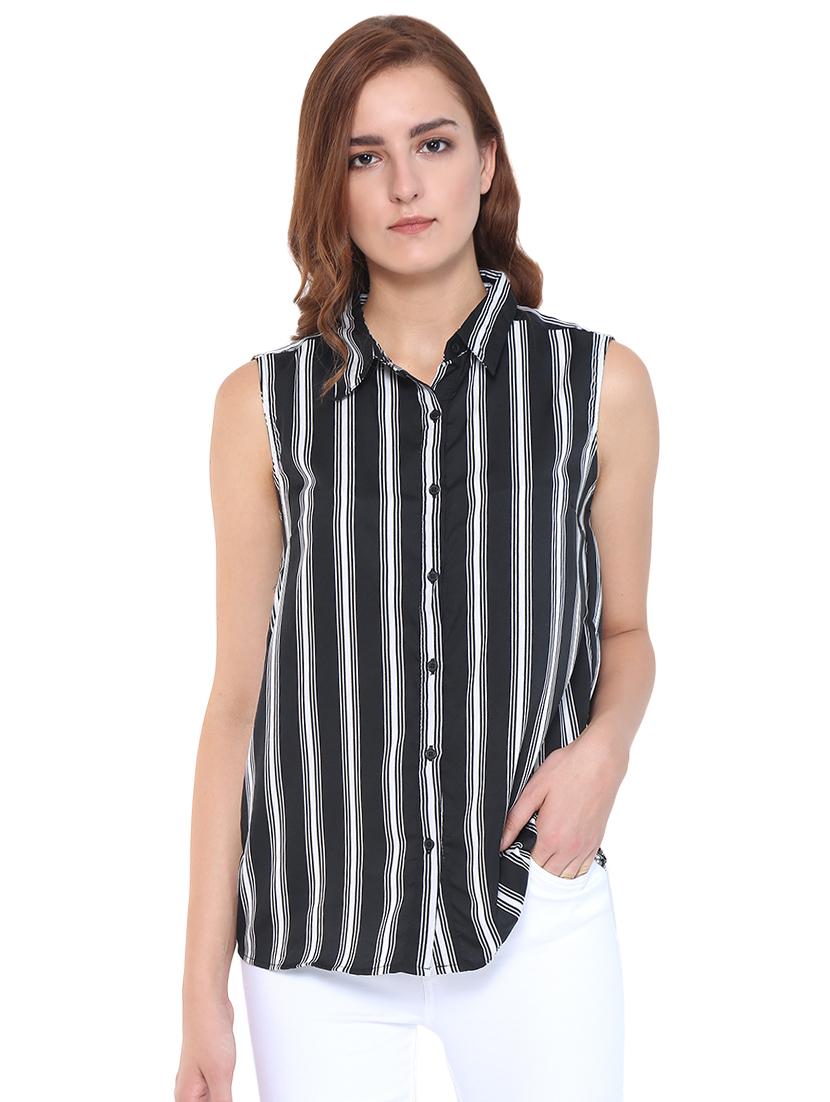 striped button up top - 16241689 - Zoom Image - 1
