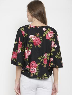 ruffle sleeved floral top - 16241733 - Standard Image - 3