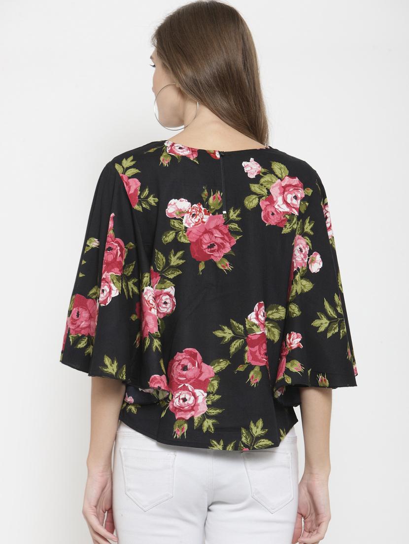 ruffle sleeved floral top - 16241733 - Zoom Image - 3