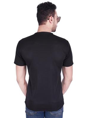 black typographic chest print tshirt - 16241976 - Standard Image - 3