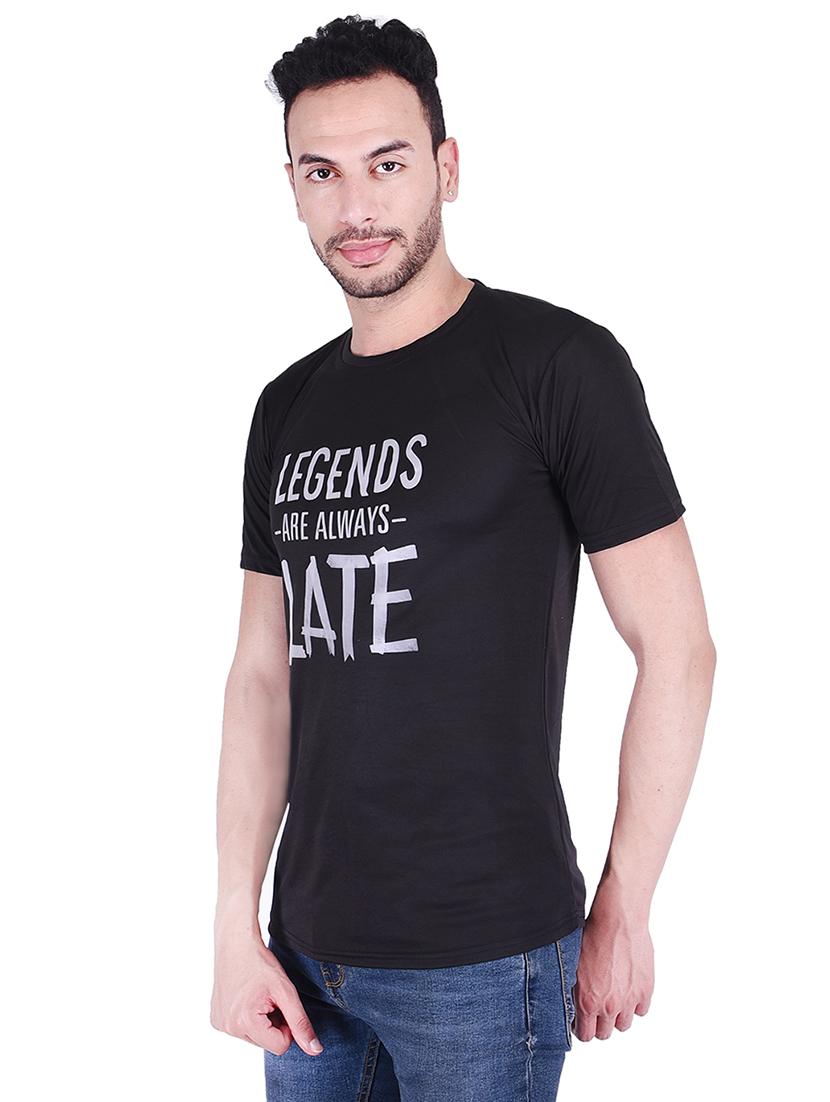 black typographic chest print tshirt - 16241976 - Zoom Image - 2