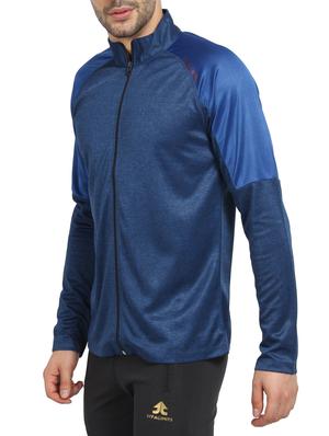 navy blue polyester blend casual jacket - 16242011 - Standard Image - 2