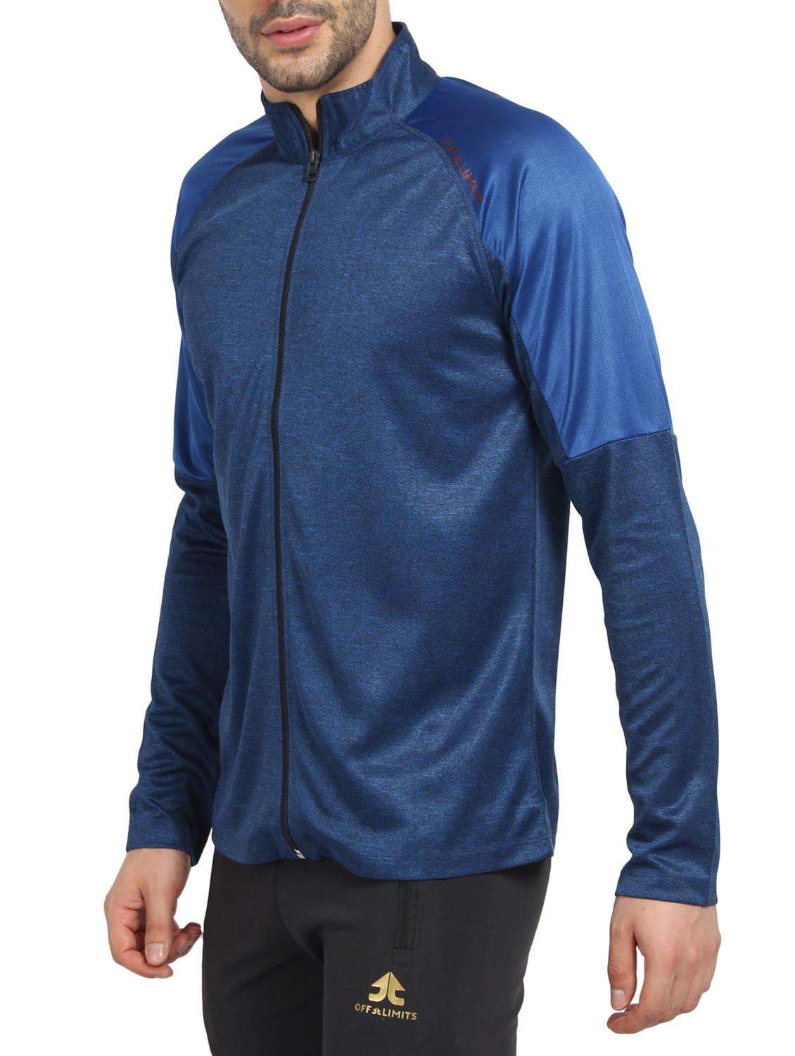 navy blue polyester blend casual jacket - 16242011 - Zoom Image - 2