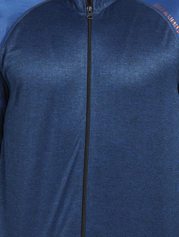 navy blue polyester blend casual jacket - 16242011 - Zoom Image - 4