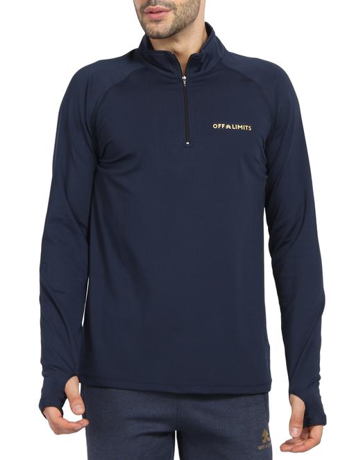 navy blue polyester blend sweatshirt - 16242013 - Standard Image - 1
