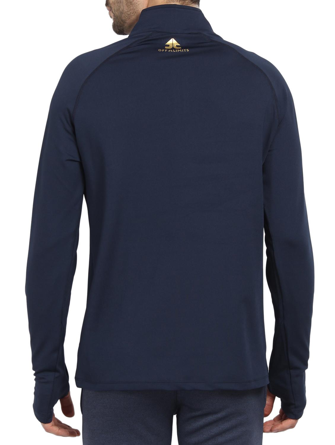 navy blue polyester blend sweatshirt - 16242013 - Zoom Image - 3