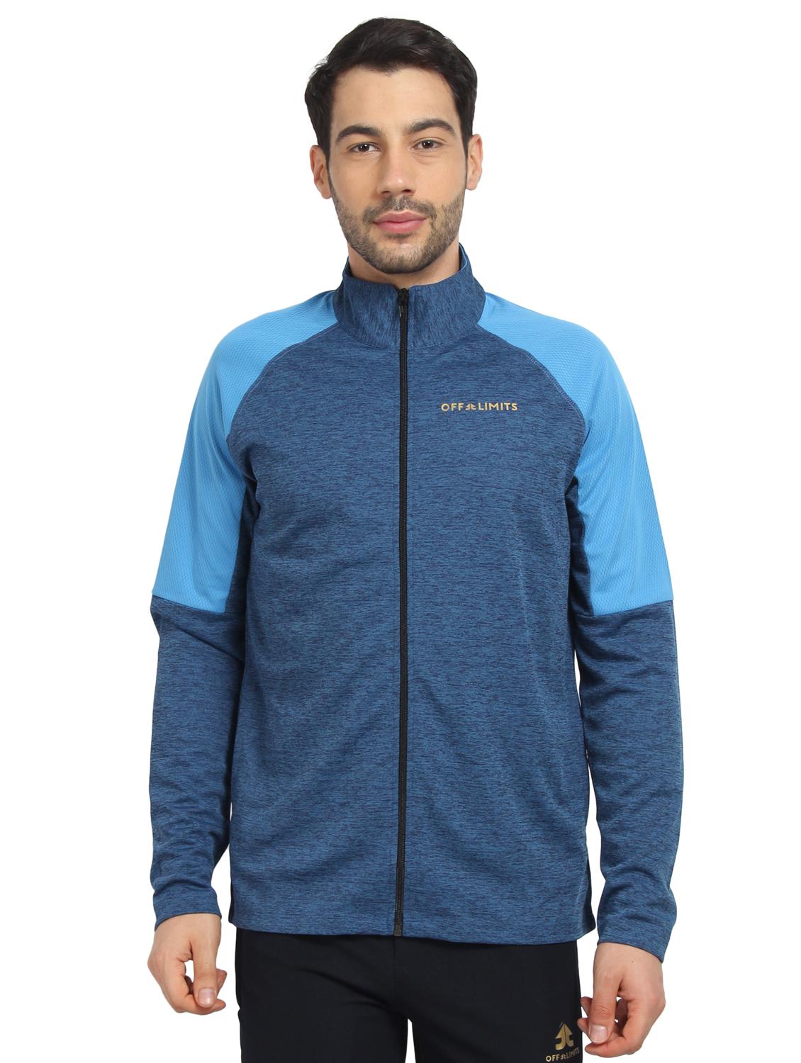 blue polyester casual jacket - 16242016 - Zoom Image - 1