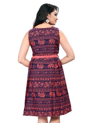 tie knot pleated a-line dress - 16242018 - Standard Image - 3