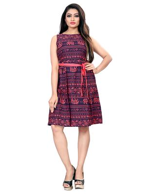 tie knot pleated a-line dress - 16242018 - Standard Image - 4