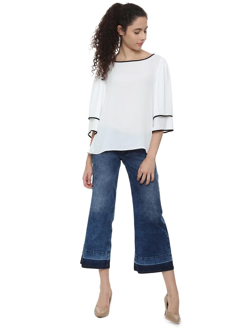 stone washed wide leg jeans - 16242123 - Zoom Image - 3