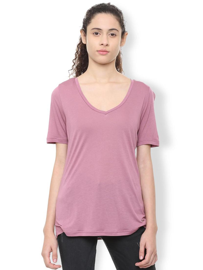 v-neck solid top - 16242241 - Zoom Image - 1