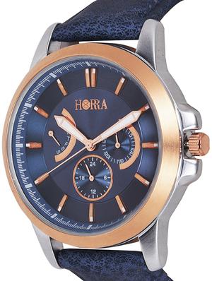 blue leather strap watch - 16242499 - Standard Image - 3