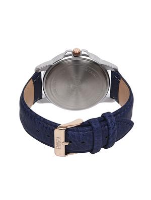blue leather strap watch - 16242499 - Standard Image - 4