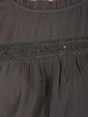 flute sleeves frilled neck top - 16243961 - Standard Image - 4