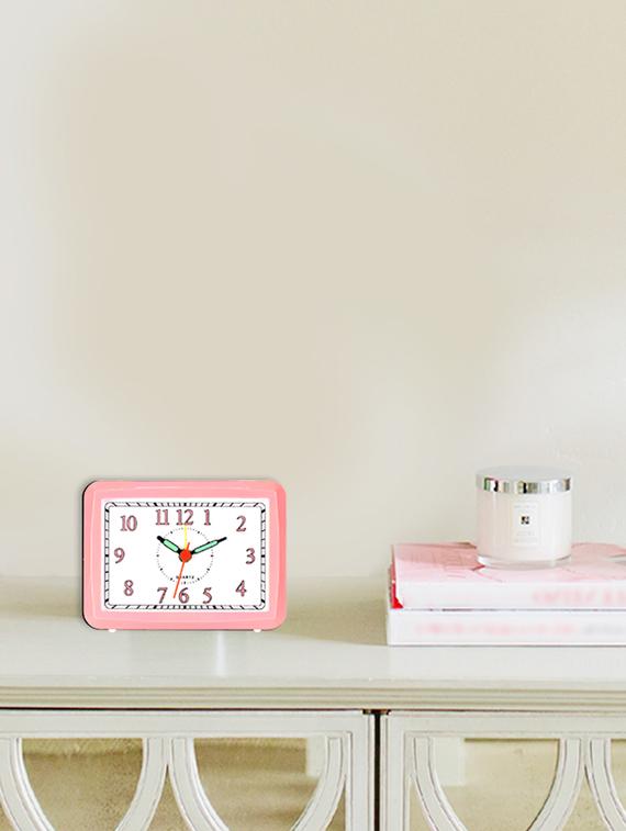 plastic 5" x 3.5" designer alarm clock - 16244061 - Zoom Image - 1