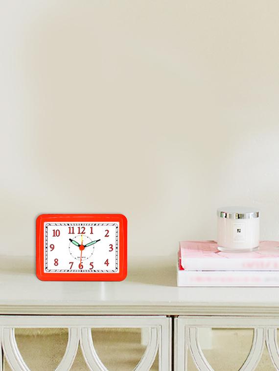 plastic 5" x 3.5" designer alarm clock - 16244063 - Zoom Image - 1