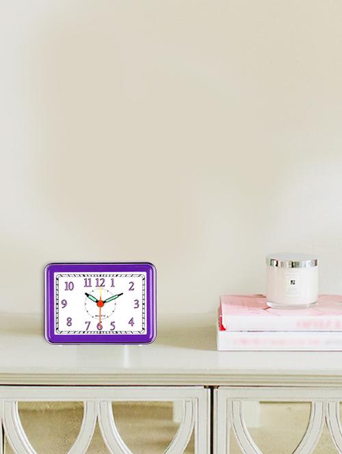 plastic 5" x 3.5" designer alarm clock - 16244068 - Standard Image - 1