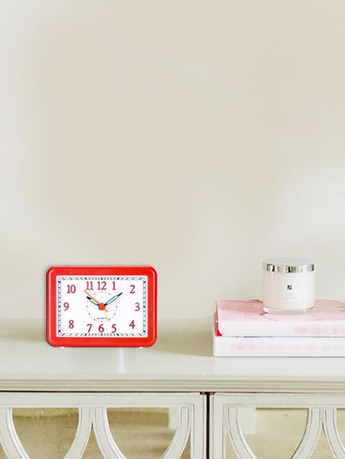 plastic 5" x 3.5" designer alarm clock - 16244075 - Standard Image - 1
