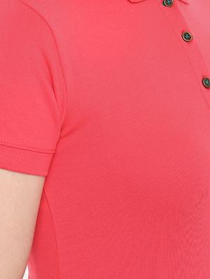 solid polo neck tee - 16244614 - Standard Image - 5