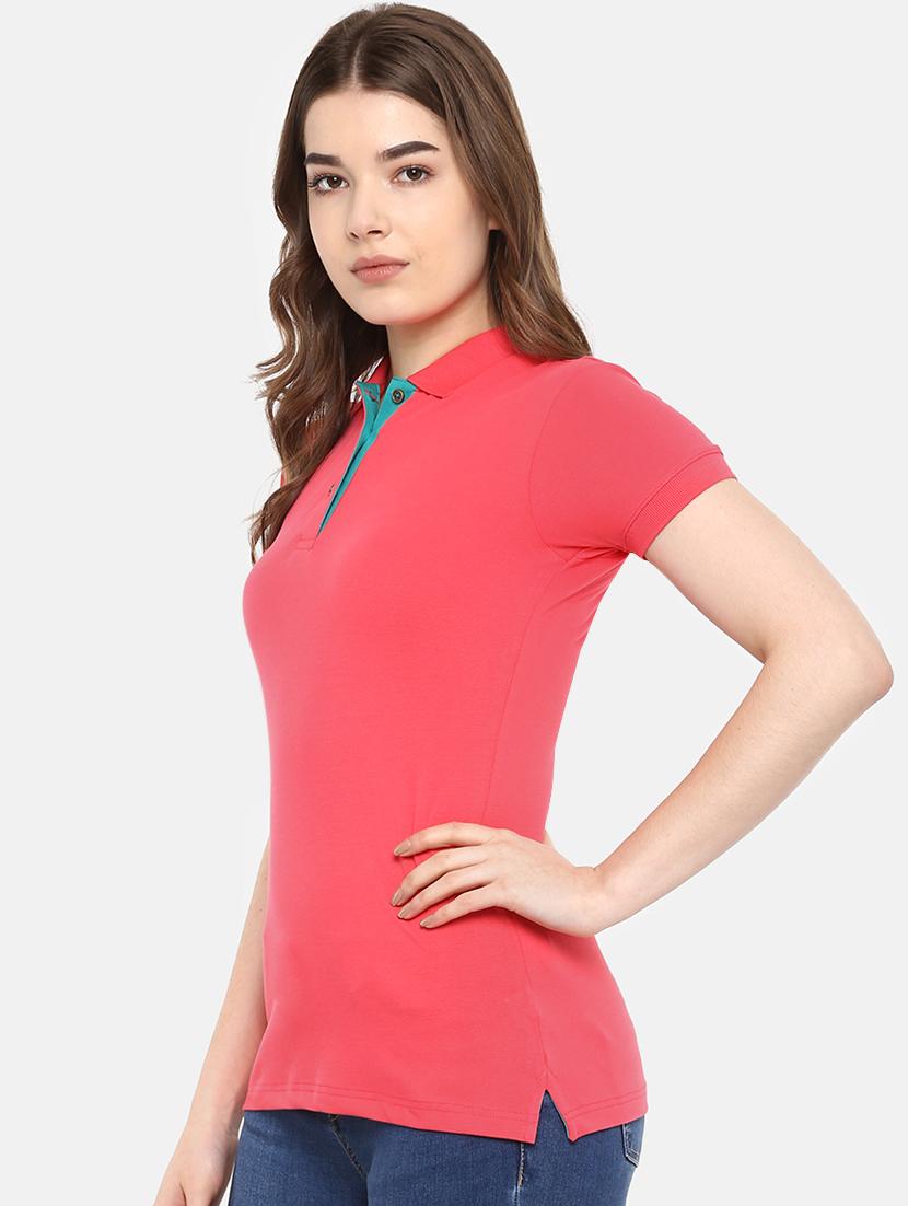 solid polo neck tee - 16244614 - Zoom Image - 2