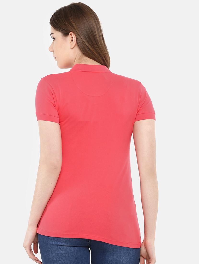 solid polo neck tee - 16244614 - Zoom Image - 3