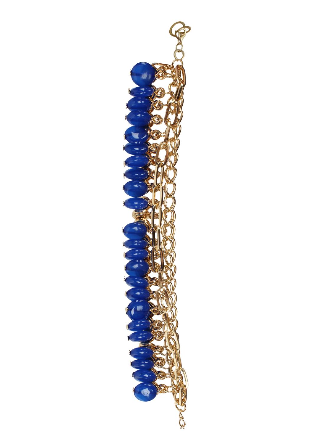 blue metal beaded bracelet - 16245014 - Zoom Image - 1
