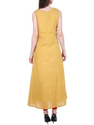 embroidered a-line kurta - 16245067 - Standard Image - 3