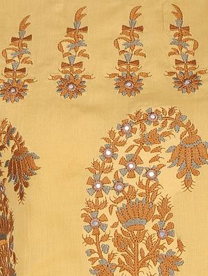 embroidered a-line kurta - 16245067 - Standard Image - 4